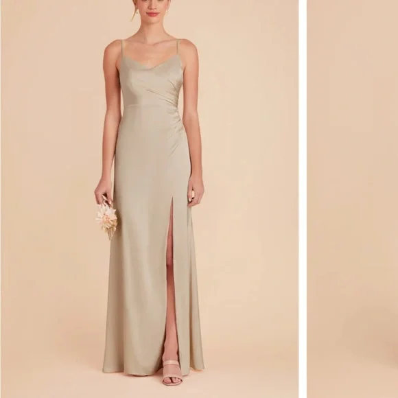 sachin and babi light blue dress It's about time! 🥂 🤩 Featuring our Lisa Shiny Satin bridesmaid dresses in  Neutral Champagne 📹: @alexandrahopkins3 #BIRDYGREY #satindresses  #bridesmaidtransformation #bridaltransitions #champagne